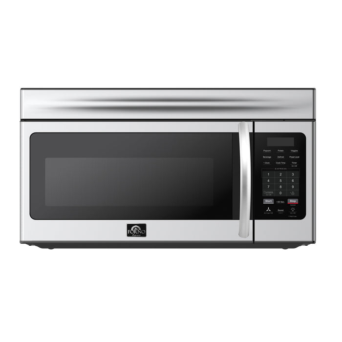 FORNO Scalo 30-Inch Over-the-Range Microwave, 1.6 Cu. Ft., 300 CFM Venting, Stainless Steel (Model FOTR3007-30)