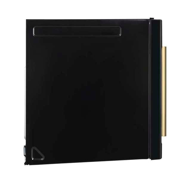 FORNO Fornace 30-Inch Over-the-Range Microwave, 1.5 Cu. Ft., 300 CFM Vent, Black with Antique Brass Accents (Model FOTR3038-30BLK)
