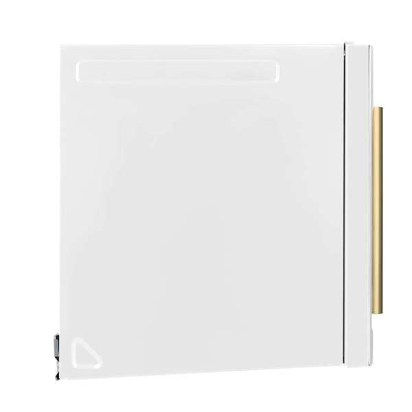 FORNO Fornace 30-Inch Over-the-Range Microwave, 1.5 cu. ft., 300 CFM, White with Antique Brass Accents (FOTR3038-30WHT)