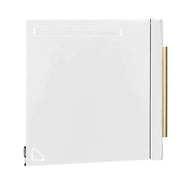 FORNO Fornace 30-Inch Over-the-Range Microwave, 1.5 cu. ft., 300 CFM, White with Antique Brass Accents (FOTR3038-30WHT)