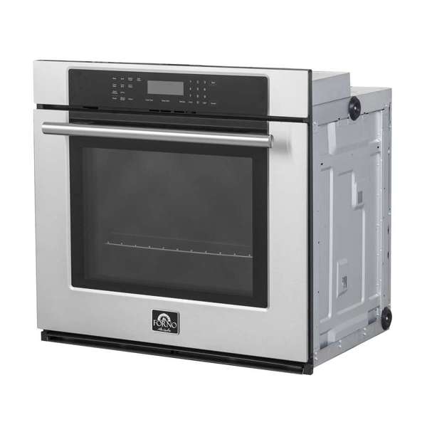 FORNO Villarosa 30-Inch Built-In Single Wall Oven, Stainless Steel, Self-Cleaning, Model FBOEL1358-30