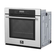 FORNO Villarosa 30-Inch Built-In Single Wall Oven, Stainless Steel, Self-Cleaning, Model FBOEL1358-30