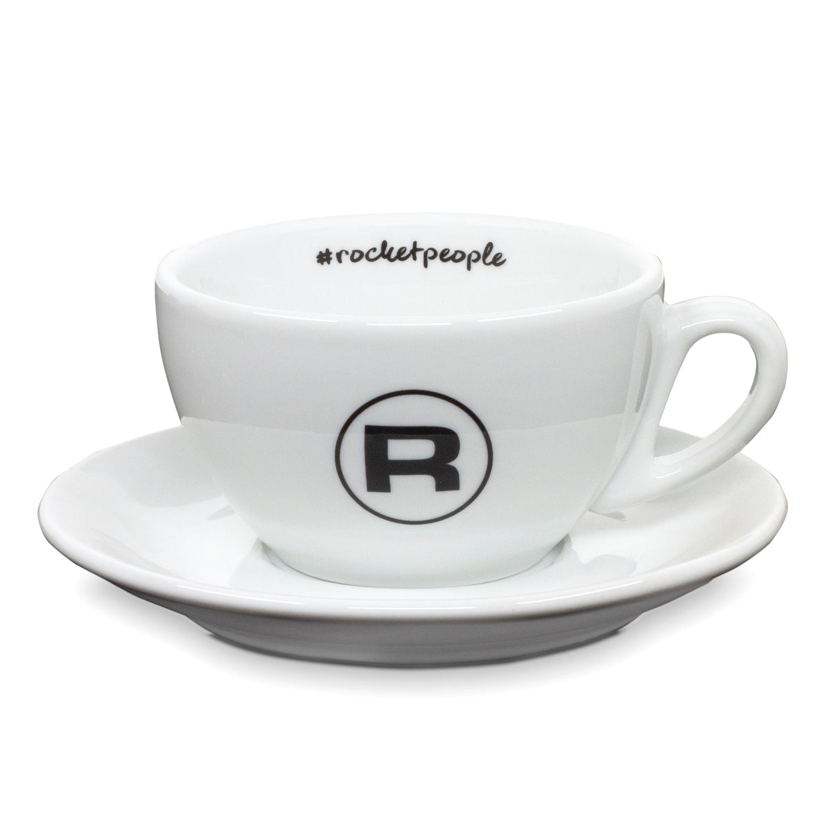Rocket Espresso 6 Piece Cappuccino Cup and Saucer Set - White