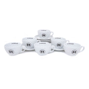 Rocket Espresso 6 Piece Cappuccino Cup and Saucer Set - White