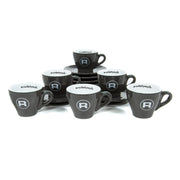 Rocket Espresso 6 Piece Espresso Cup and Saucer Set - Grey