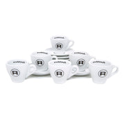 Rocket Espresso 6 Piece Espresso Cup and Saucer Set - White