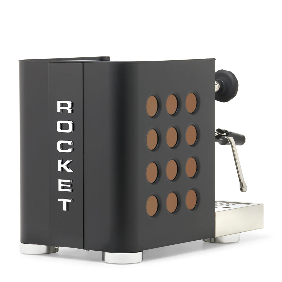 Rocket Espresso Appartamento TCA Espresso Machine - Black with Black Stripe