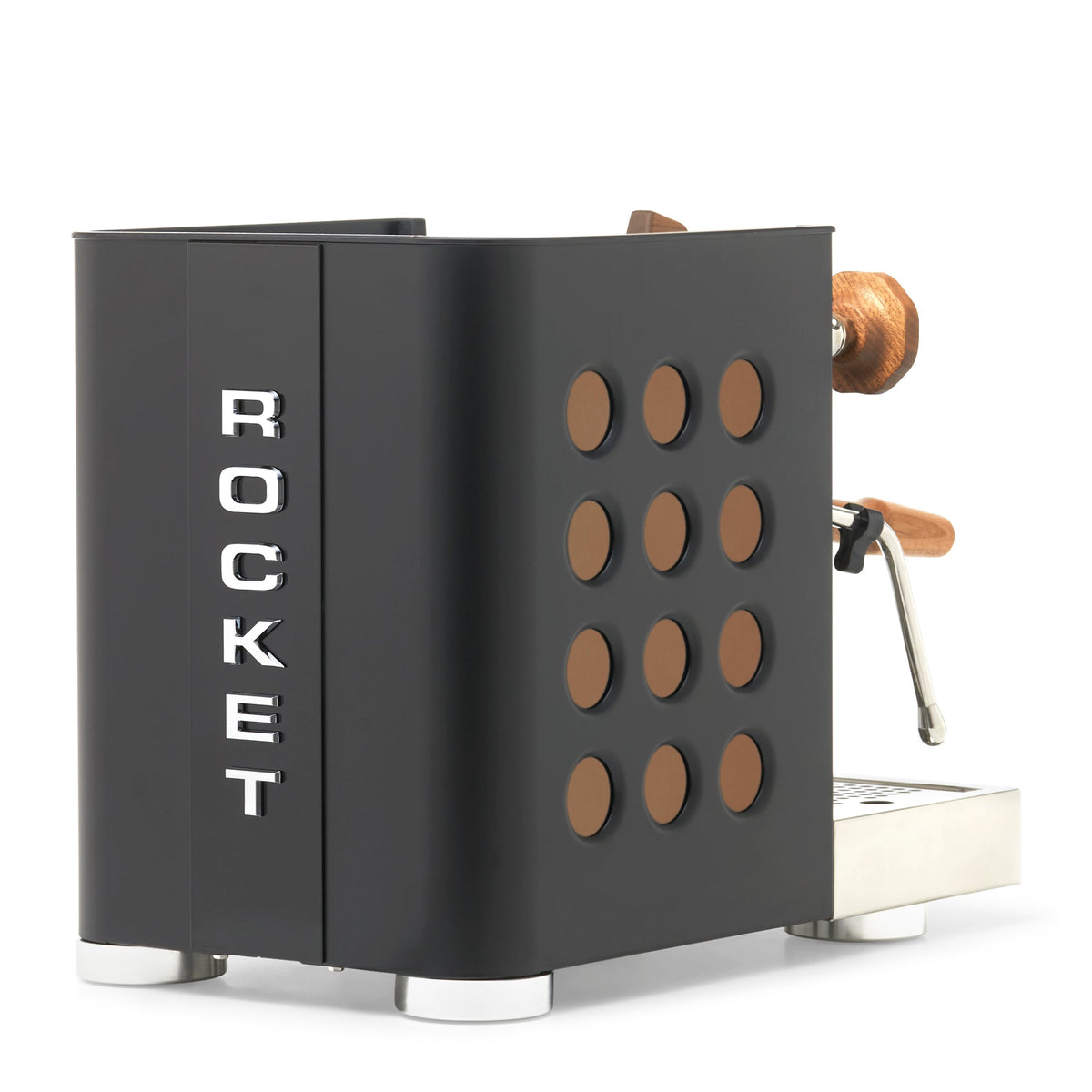 Rocket Espresso Appartamento TCA Espresso Machine - Black with Black Stripe