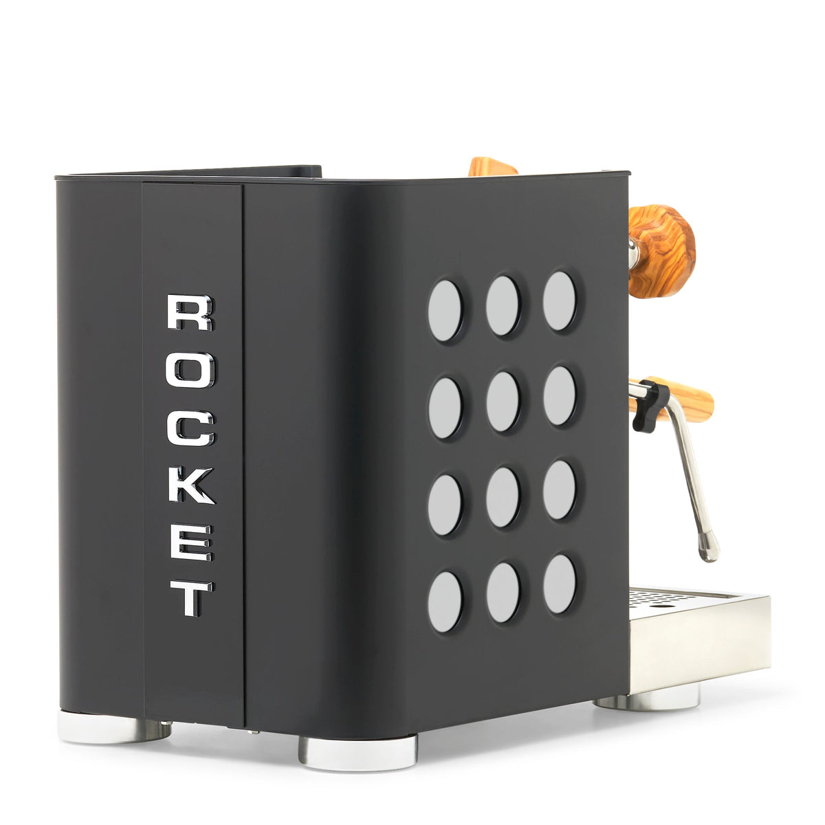 Rocket Espresso Appartamento TCA Espresso Machine - Black with Black Stripe