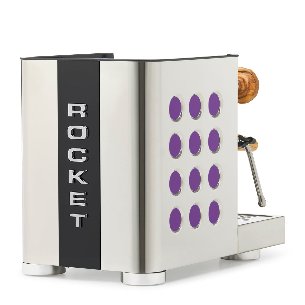 Rocket Espresso Appartamento TCA Espresso Machine - Stainless Steel with Black Stripe