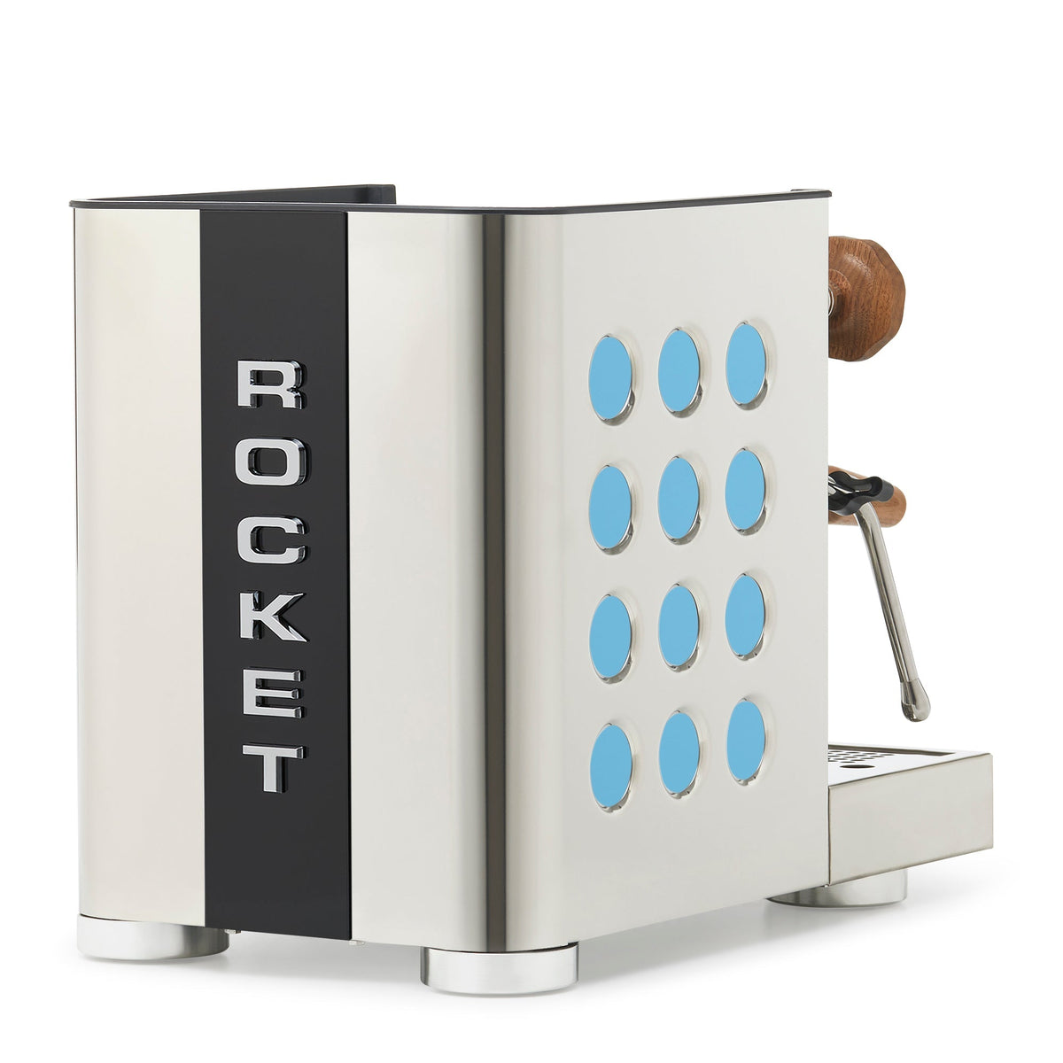Rocket Espresso Appartamento TCA Espresso Machine - Stainless Steel with Black Stripe