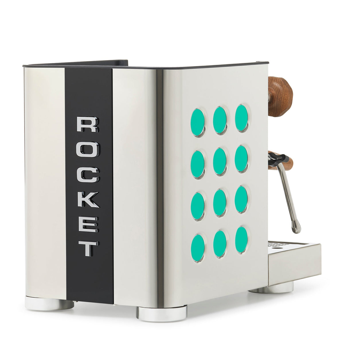 Rocket Espresso Appartamento TCA Espresso Machine - Stainless Steel with Black Stripe
