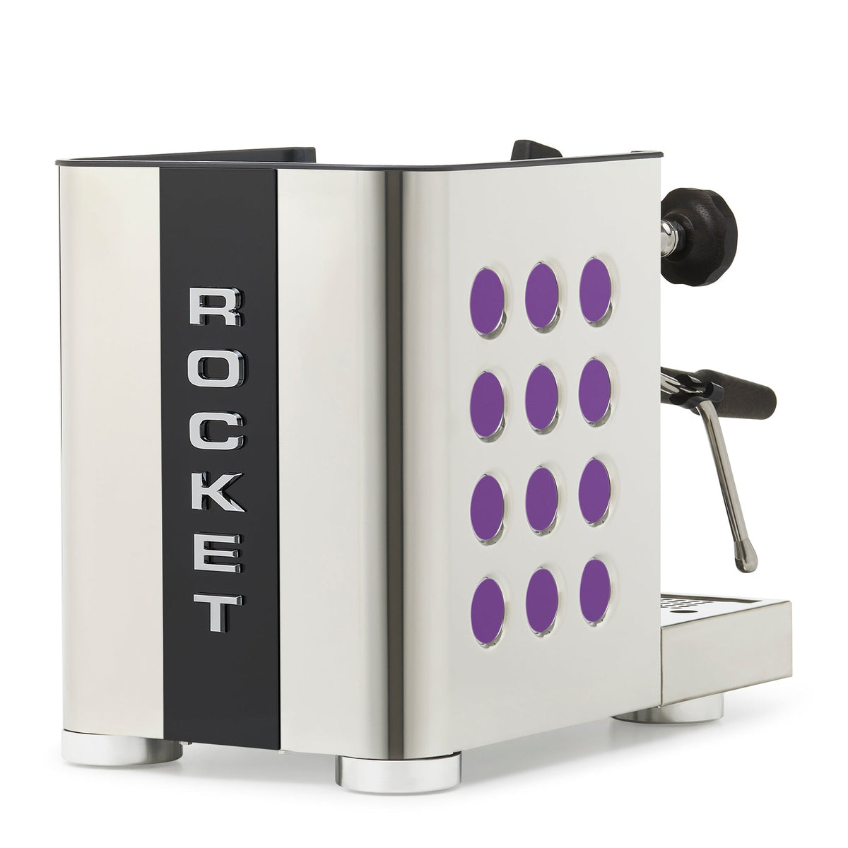 Rocket Espresso Appartamento TCA Espresso Machine - Stainless Steel with Black Stripe
