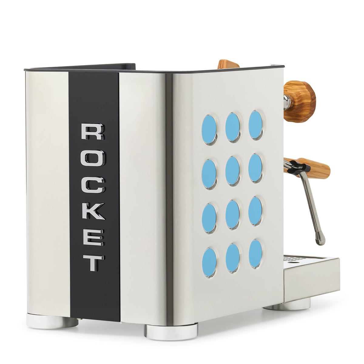Rocket Espresso Appartamento TCA Espresso Machine - Stainless Steel with Black Stripe