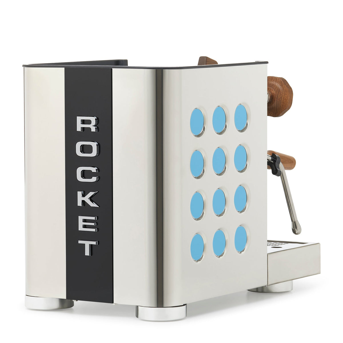 Rocket Espresso Appartamento TCA Espresso Machine - Stainless Steel with Black Stripe