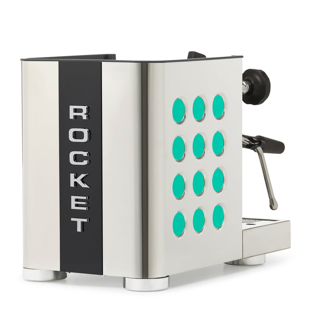 Rocket Espresso Appartamento TCA Espresso Machine - Stainless Steel with Black Stripe