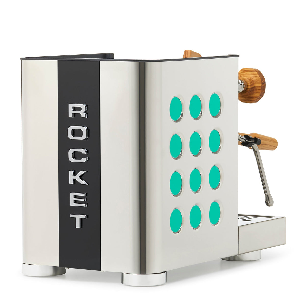 Rocket Espresso Appartamento TCA Espresso Machine - Stainless Steel with Black Stripe