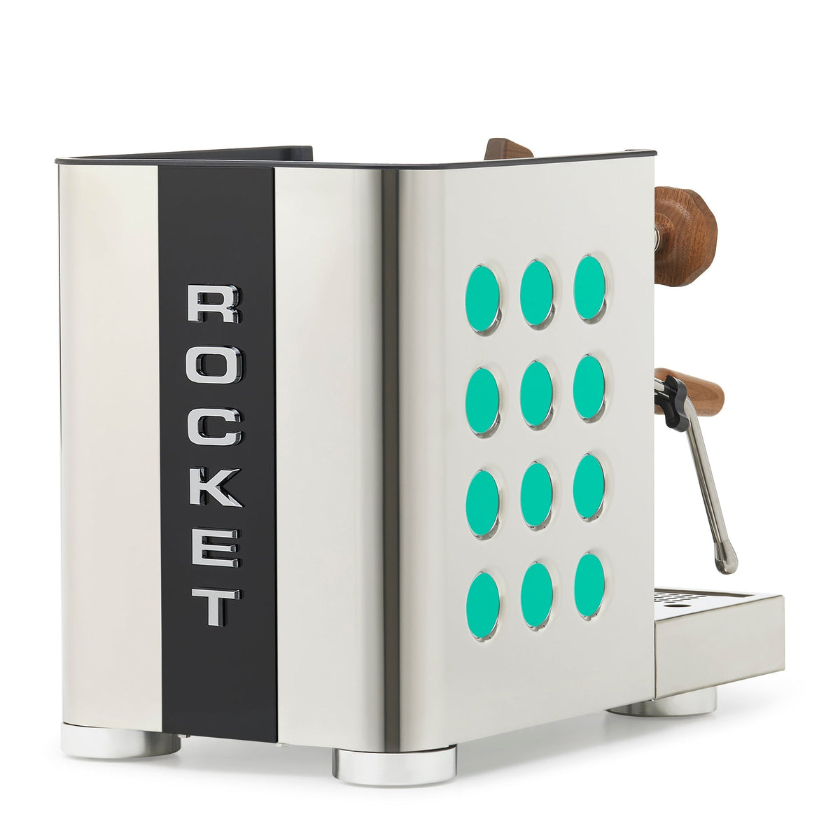 Rocket Espresso Appartamento TCA Espresso Machine - Stainless Steel with Black Stripe
