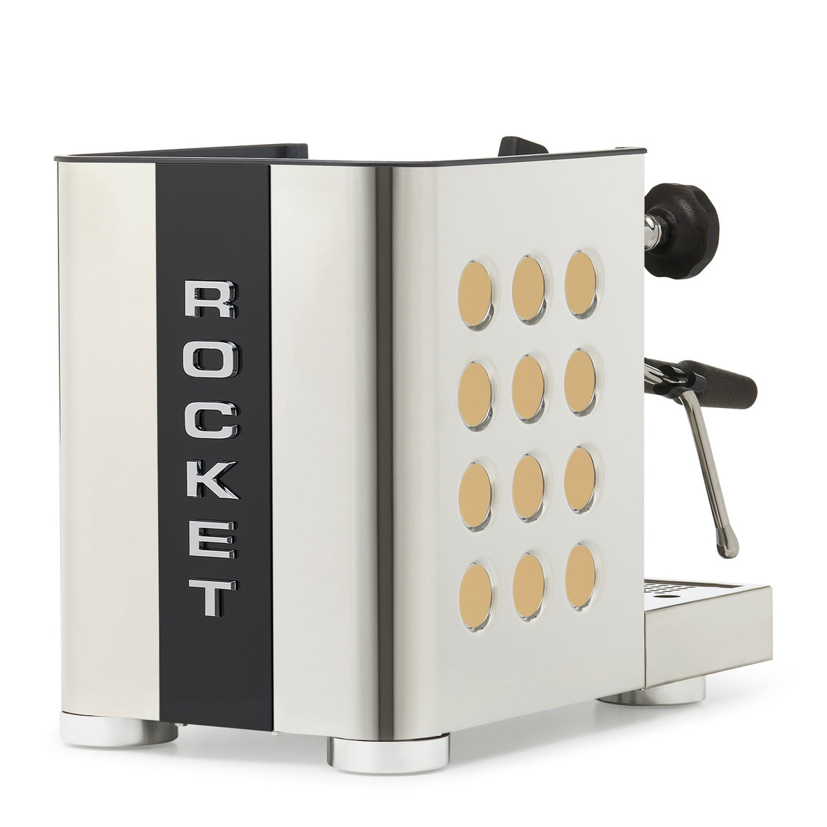 Rocket Espresso Appartamento TCA Espresso Machine - Stainless Steel with Black Stripe