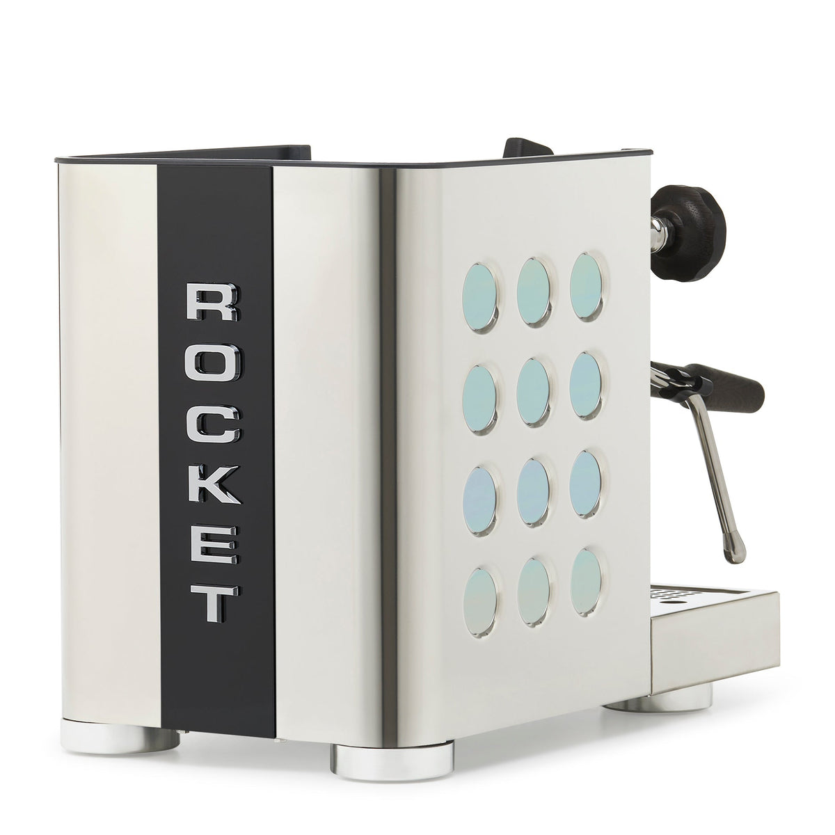 Rocket Espresso Appartamento TCA Espresso Machine - Stainless Steel with Black Stripe