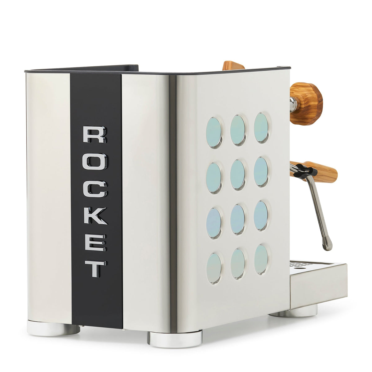 Rocket Espresso Appartamento TCA Espresso Machine - Stainless Steel with Black Stripe