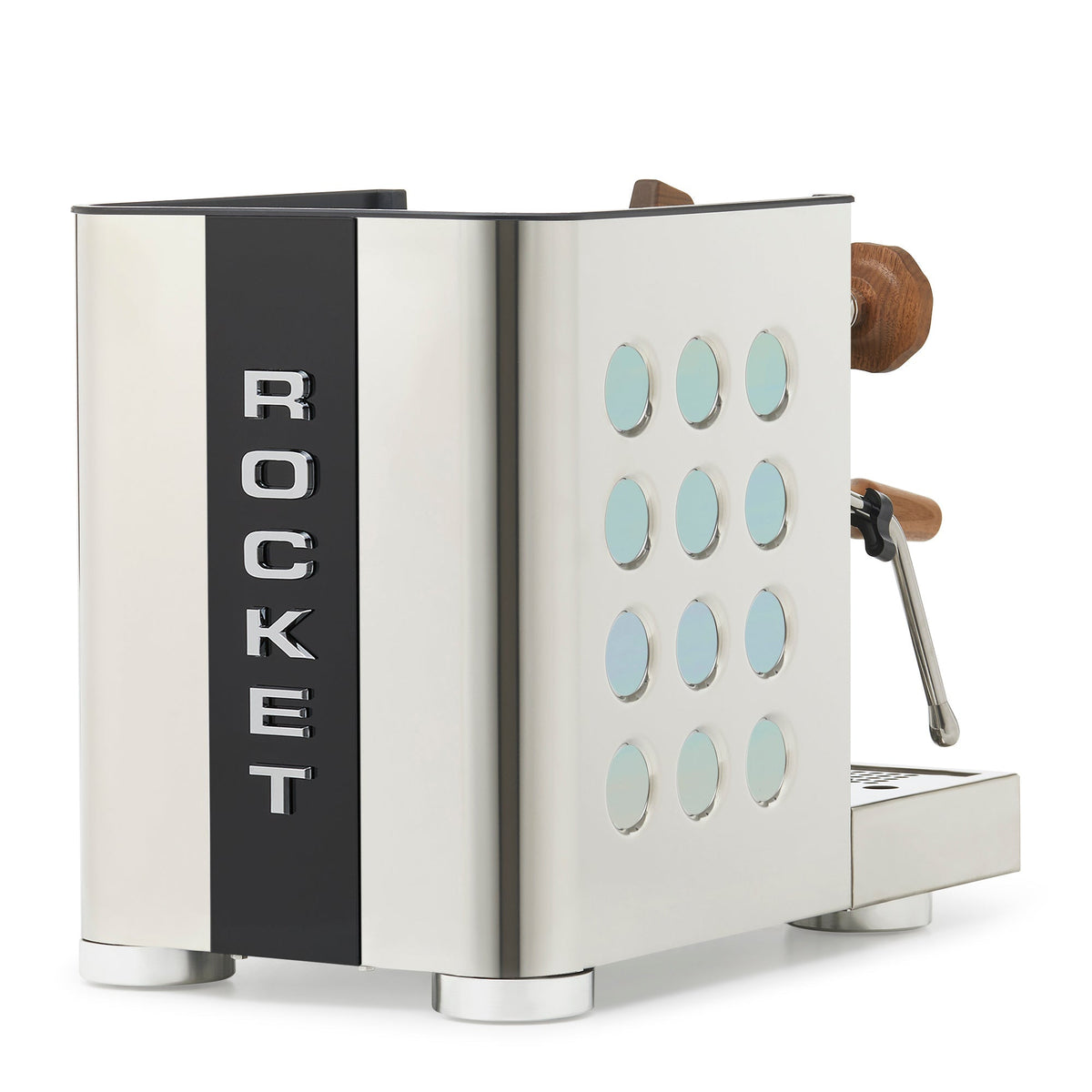 Rocket Espresso Appartamento TCA Espresso Machine - Stainless Steel with Black Stripe