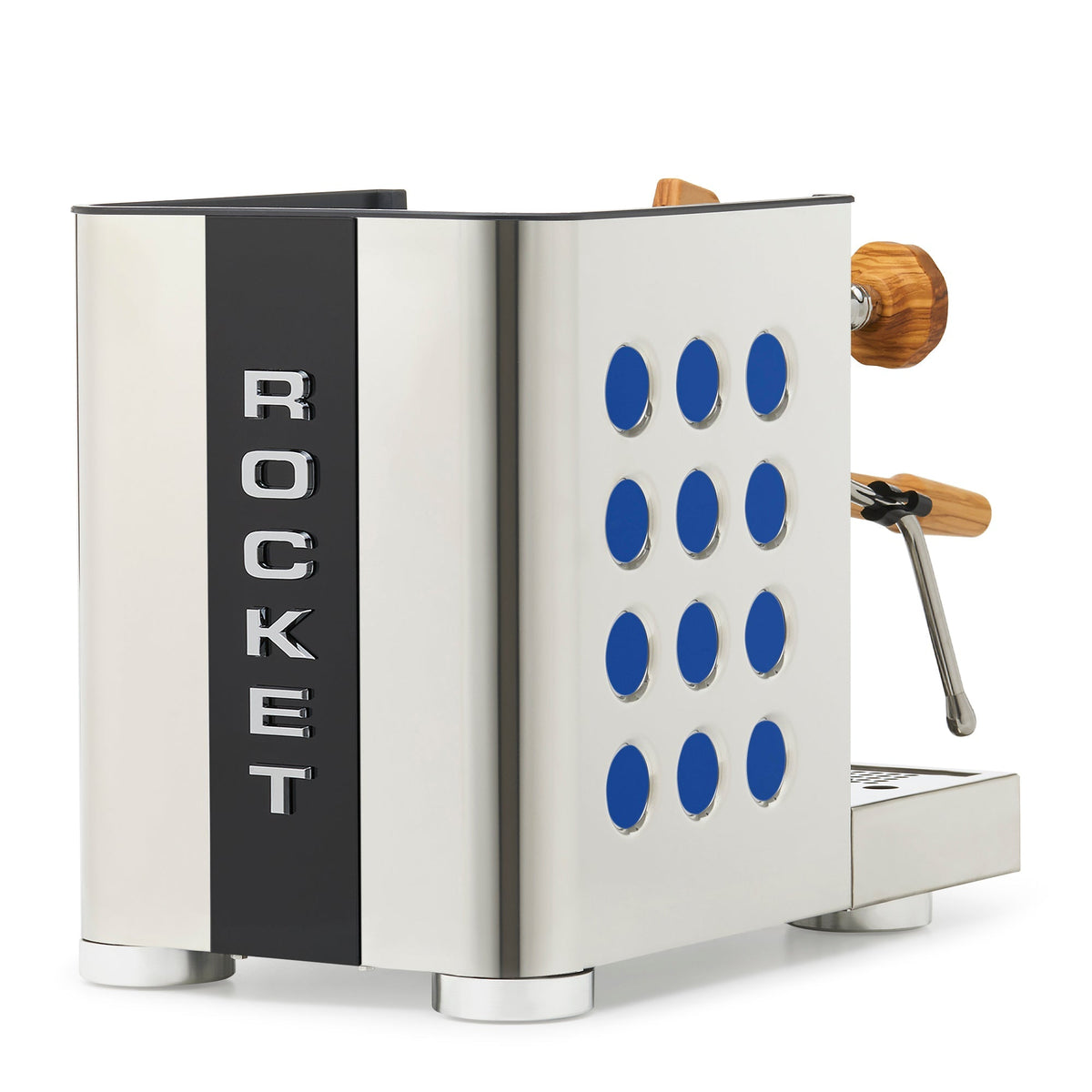 Rocket Espresso Appartamento TCA Espresso Machine - Stainless Steel with Black Stripe