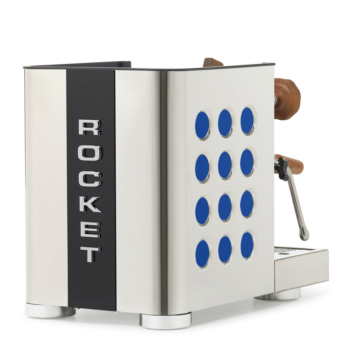 Rocket Espresso Appartamento TCA Espresso Machine - Stainless Steel with Black Stripe