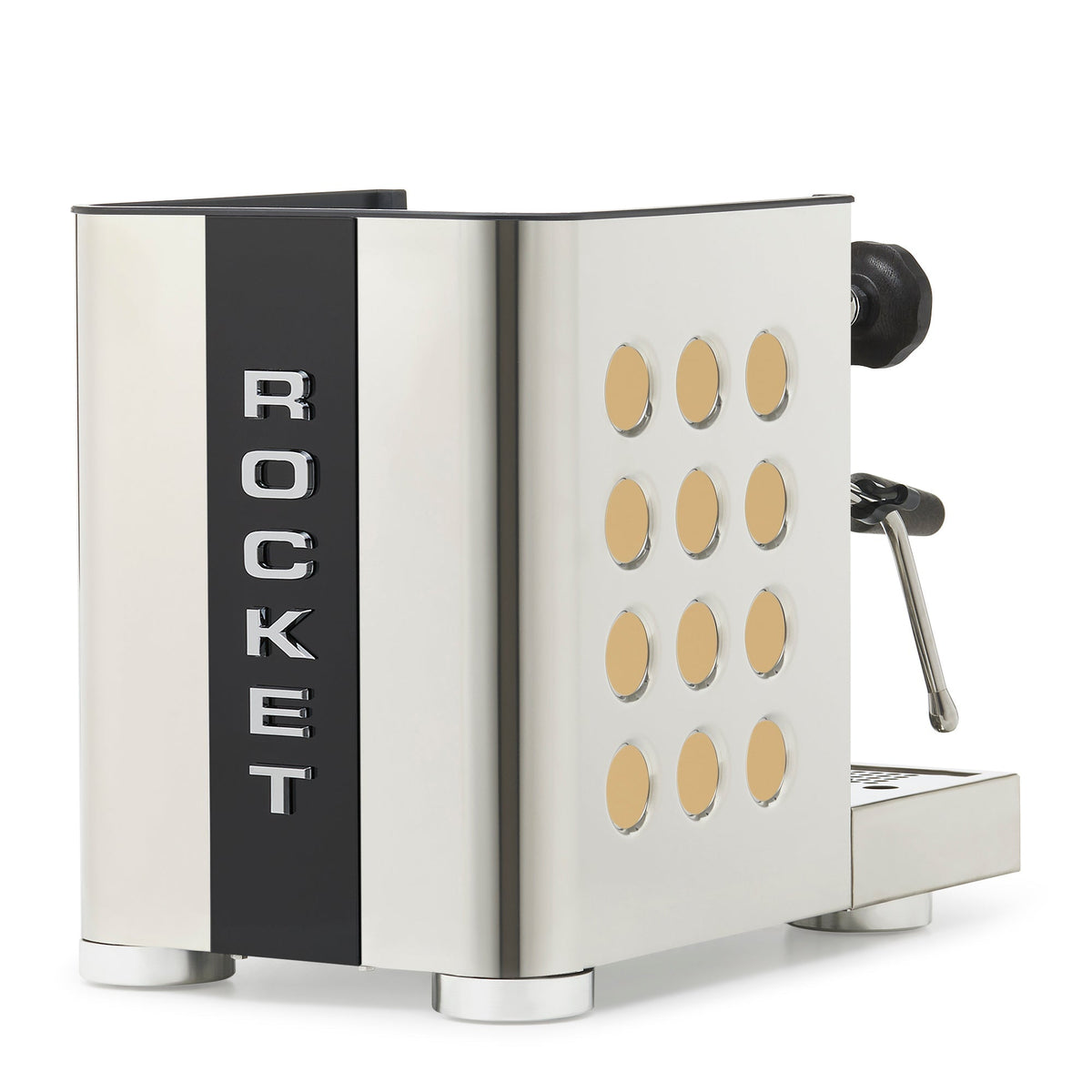 Rocket Espresso Appartamento TCA Espresso Machine - Stainless Steel with Black Stripe