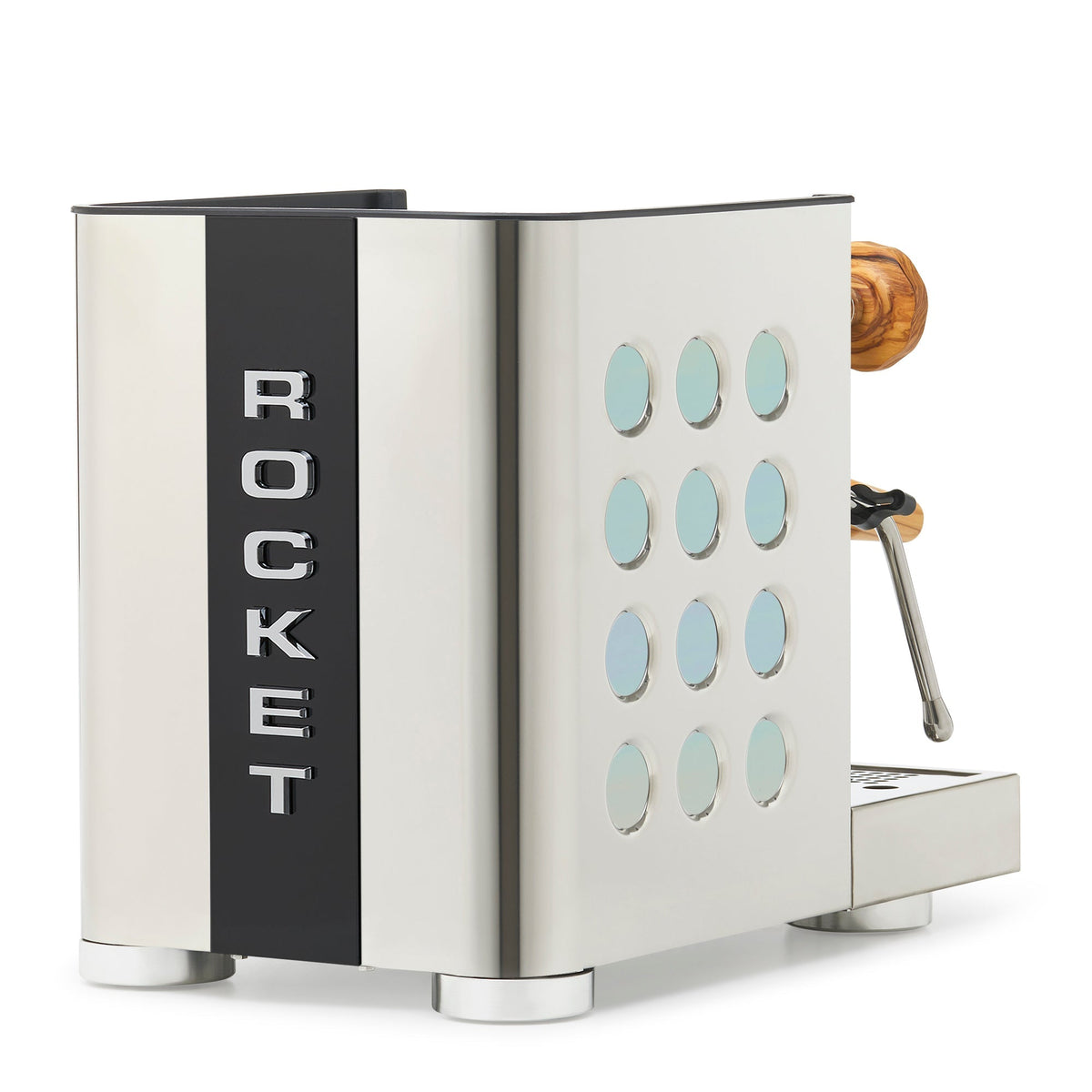 Rocket Espresso Appartamento TCA Espresso Machine - Stainless Steel with Black Stripe