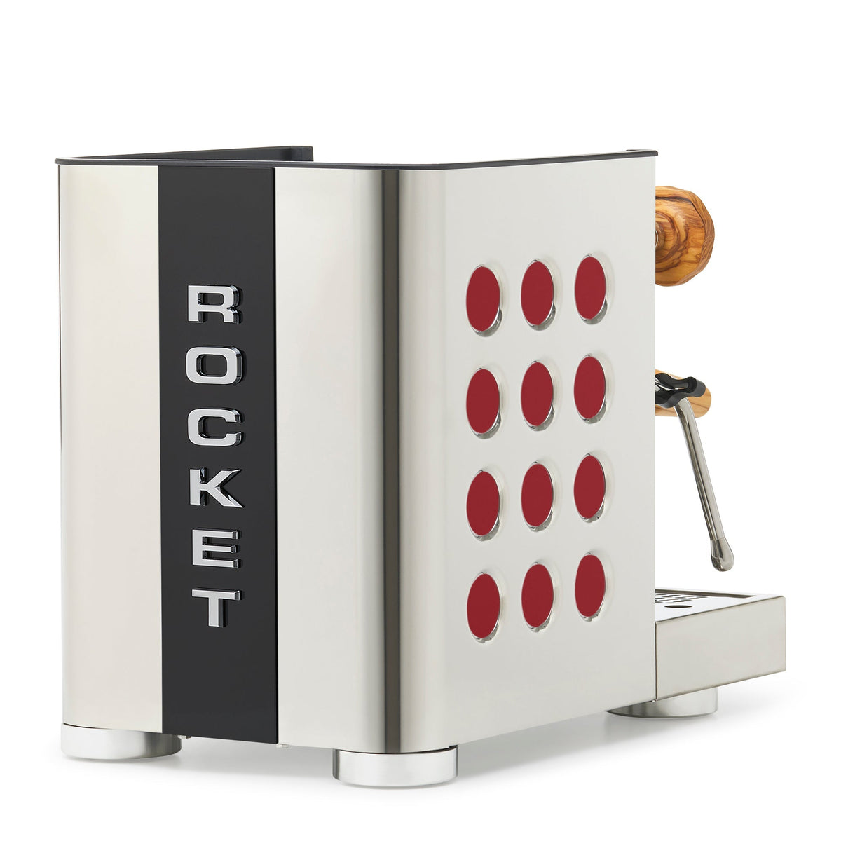 Rocket Espresso Appartamento TCA Espresso Machine - Stainless Steel with Black Stripe