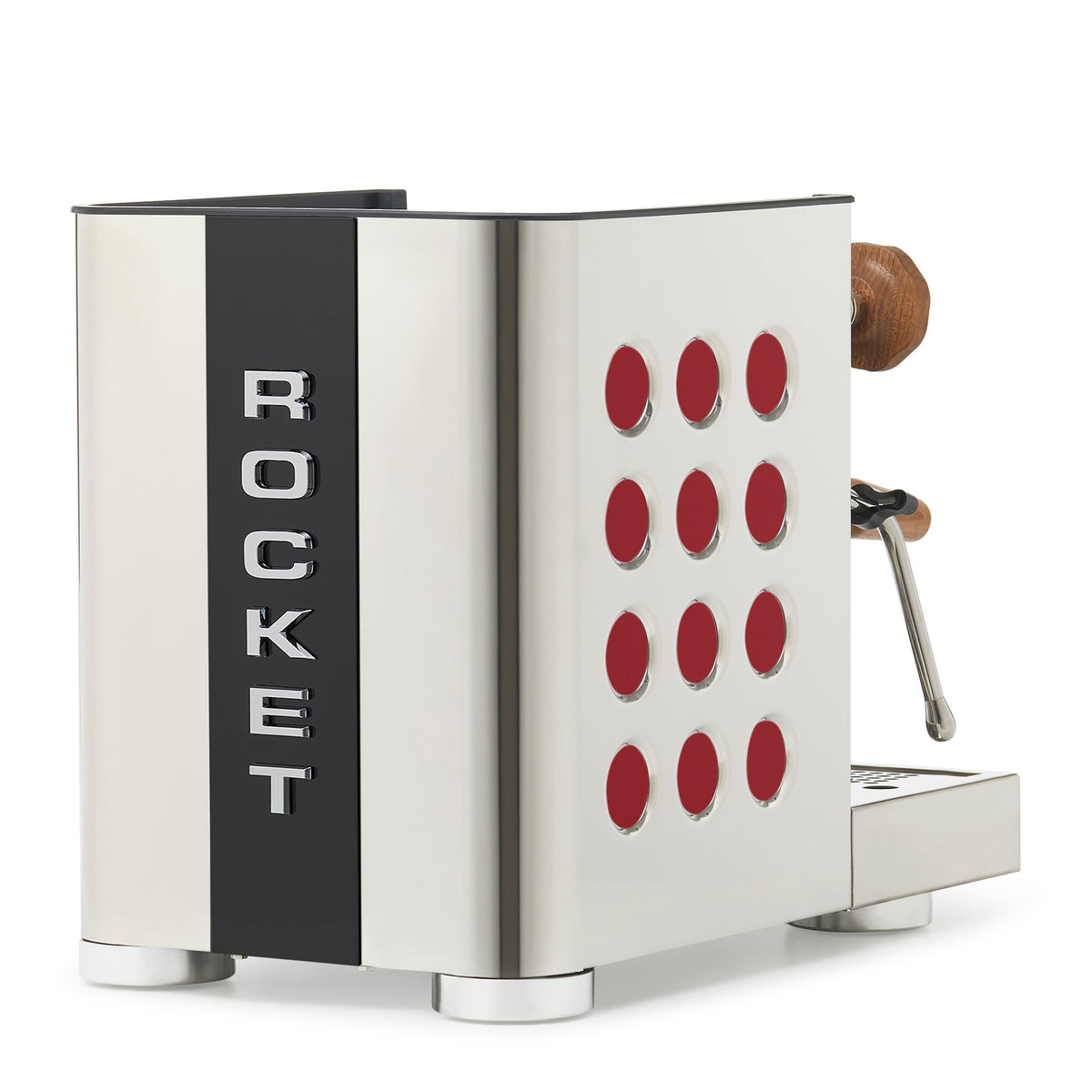 Rocket Espresso Appartamento TCA Espresso Machine - Stainless Steel with Black Stripe