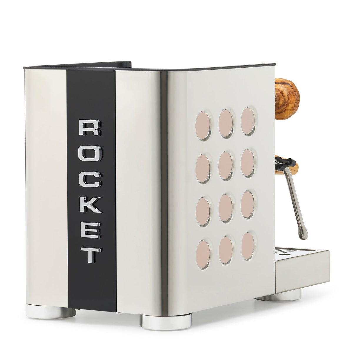 Rocket Espresso Appartamento TCA Espresso Machine - Stainless Steel with Black Stripe