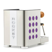 Rocket Espresso Appartamento TCA Espresso Machine - Stainless Steel with White Stripe