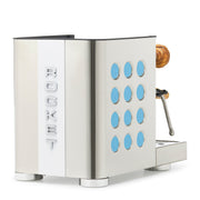 Rocket Espresso Appartamento TCA Espresso Machine - Stainless Steel with White Stripe