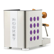 Rocket Espresso Appartamento TCA Espresso Machine - Stainless Steel with White Stripe