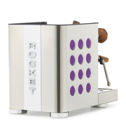 Rocket Espresso Appartamento TCA Espresso Machine - Stainless Steel with White Stripe
