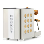 Rocket Espresso Appartamento TCA Espresso Machine - Stainless Steel with White Stripe