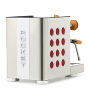 Rocket Espresso Appartamento TCA Espresso Machine - Stainless Steel with White Stripe