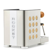 Rocket Espresso Appartamento TCA Espresso Machine - Stainless Steel with White Stripe