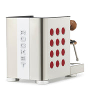 Rocket Espresso Appartamento TCA Espresso Machine - Stainless Steel with White Stripe