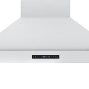 FORNO Venezia 48-Inch Wall-Mount Ducted Range Hood, 900 CFM, Touch Controls, LED Lighting, White with Antique Brass Accents (Model FRHWM5503-48WHT)