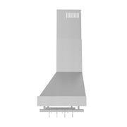 FORNO Venezia 48-Inch Wall-Mount Ducted Range Hood, 900 CFM, Touch Controls, LED Lighting, White with Antique Brass Accents (Model FRHWM5503-48WHT)