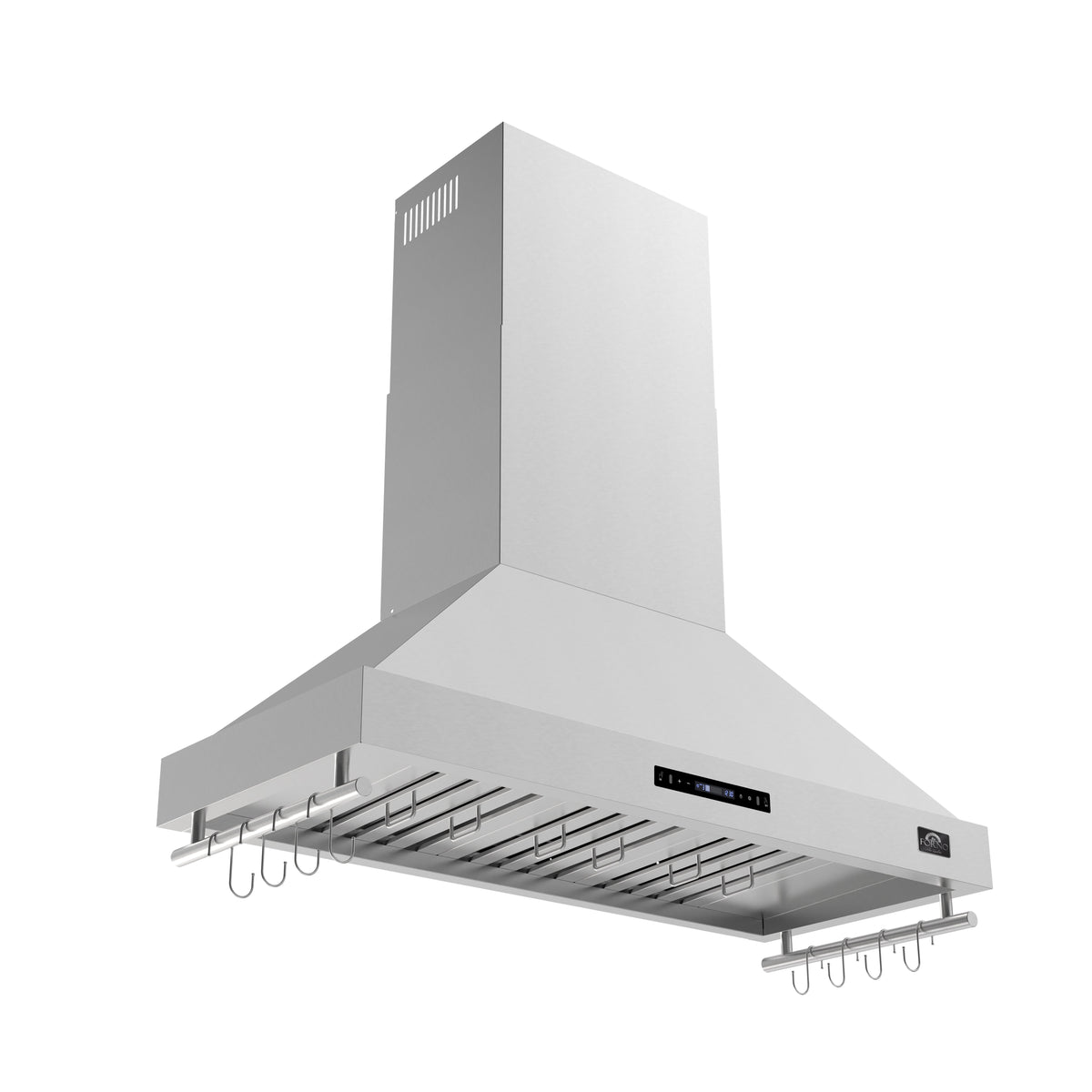 FORNO Venezia 48-Inch Wall-Mount Ducted Range Hood, 900 CFM, Touch Controls, LED Lighting, Stainless Steel (FRHWM5503-48)