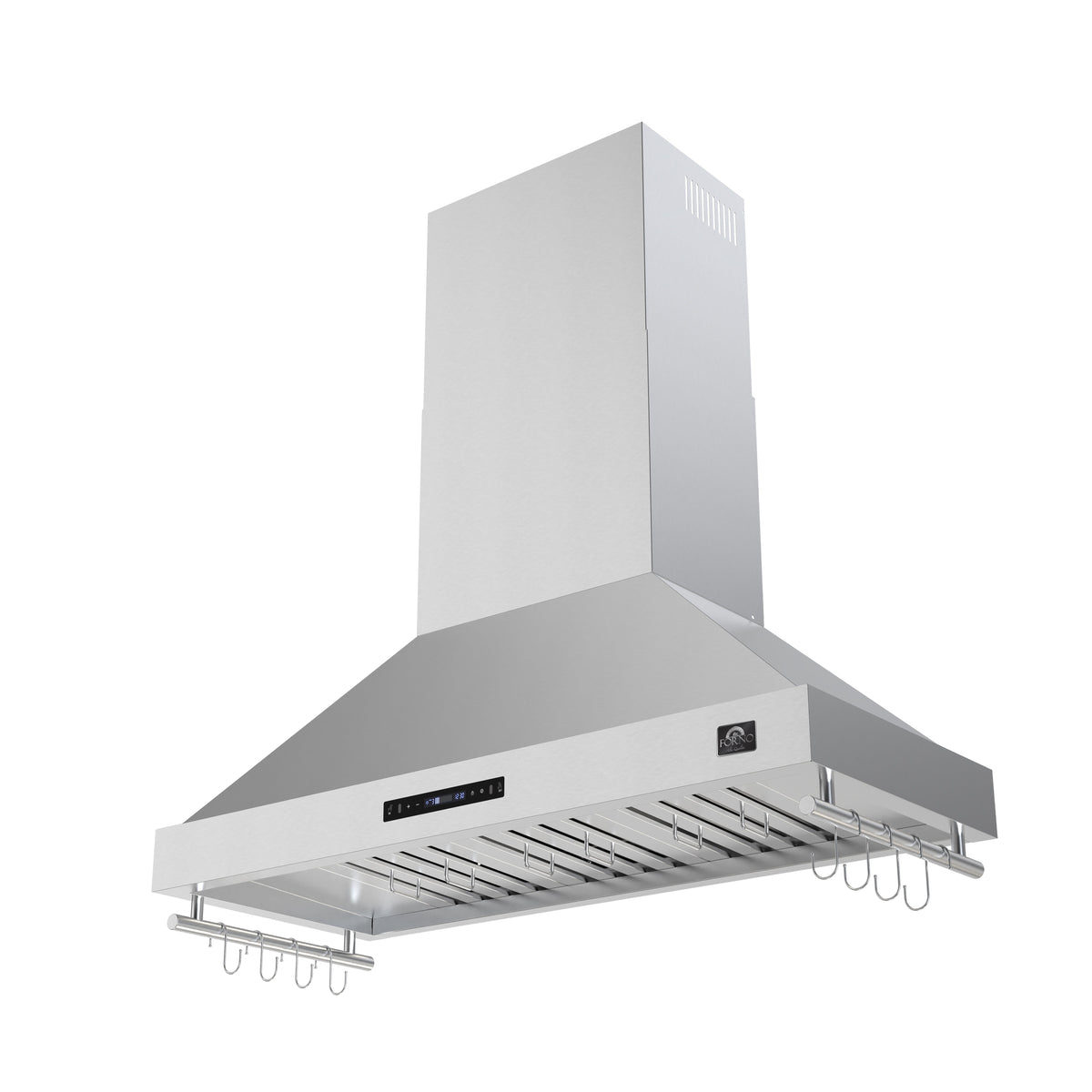 FORNO Venezia 48-Inch Wall-Mount Ducted Range Hood, 900 CFM, Touch Controls, LED Lighting, Stainless Steel (FRHWM5503-48)
