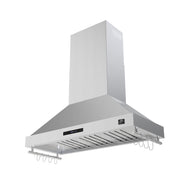 FORNO Venezia 48-Inch Wall-Mount Ducted Range Hood, 900 CFM, Touch Controls, LED Lighting, Stainless Steel (FRHWM5503-48)