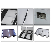 Forno Arezzo 44-Inch Ceiling-Mount Range Hood, 1200 CFM, Stainless Steel (FRHRE5312-44)