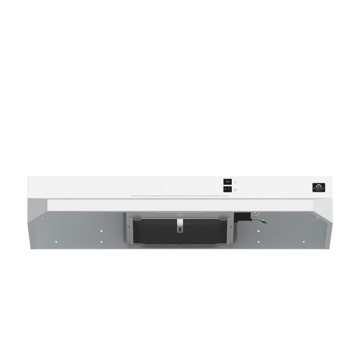 FORNO Cappa 30-Inch Under-Cabinet Range Hood, 200 CFM, Convertible, White (FRHUC5200-30WHT)