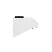 Forno Bari 30-Inch Under-Cabinet Range Hood, 400 CFM, White with Antique Brass Handles (Model FRHUC5255-30WHT)