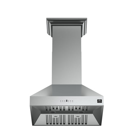 Forno Orvieto 30-Inch Wall-Mount Range Hood, 600 CFM, Stainless Steel (Model FRHWM5094-30)
